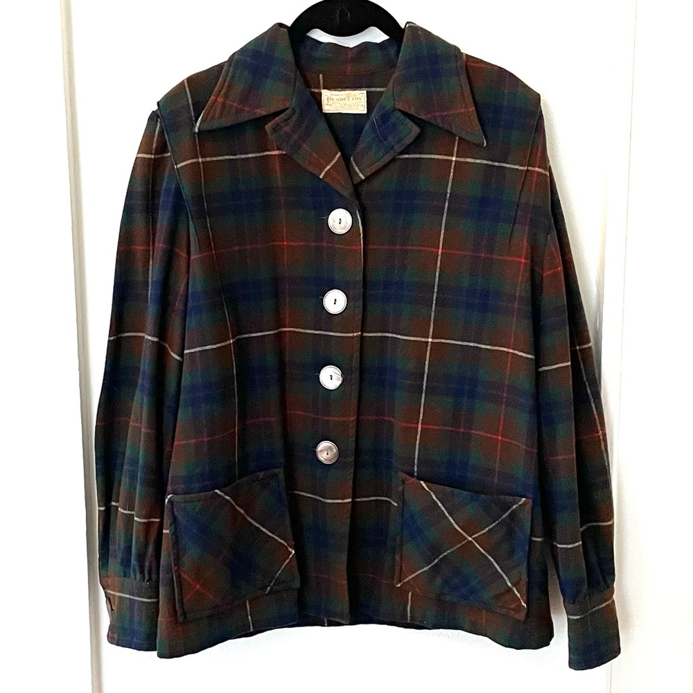 Vintage Pendleton 49er Plaid Wool Jacket